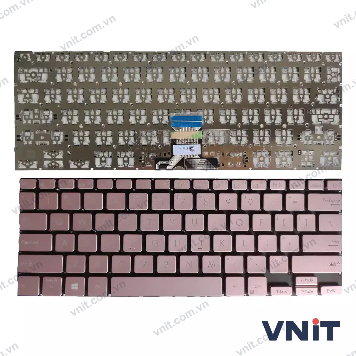 Bàn phím Laptop Asus X321 X321JQ X321JA X321JP E210 L210 (Màu hồng)
