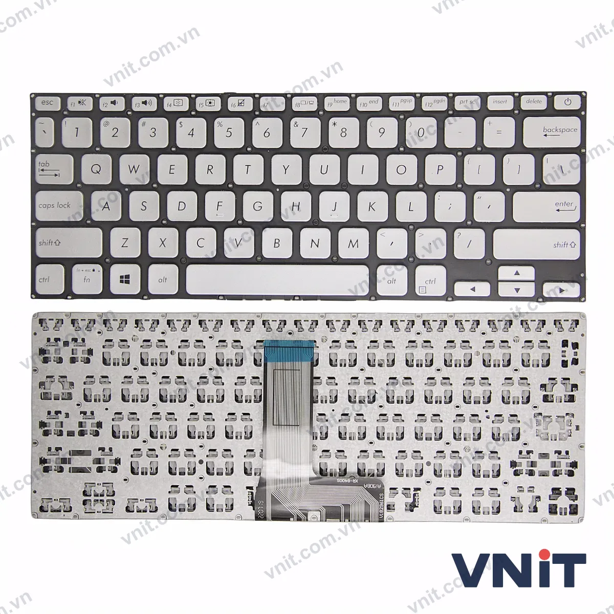Bàn phím Laptop Asus X412 A412 R424 R424F V4000V V4000F (Màu bạc)