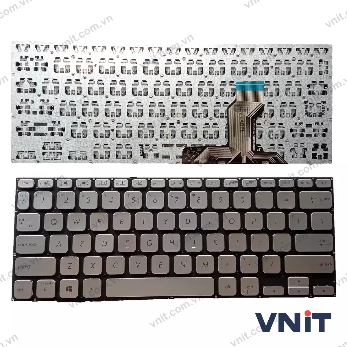 Bàn phím Laptop Asus X420F X420FA X420U X420UA Y406UA Y406UF V4000F (Màu bạc)