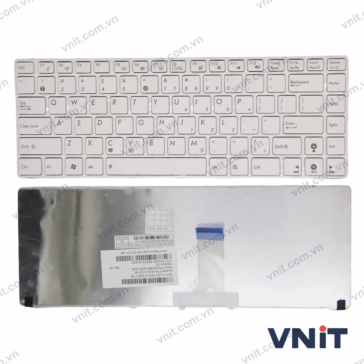 Bàn phím Laptop Asus X42J X43S X44H X45V A83S X84H K84h A84S K42j K43 A43 (Màu trắng)