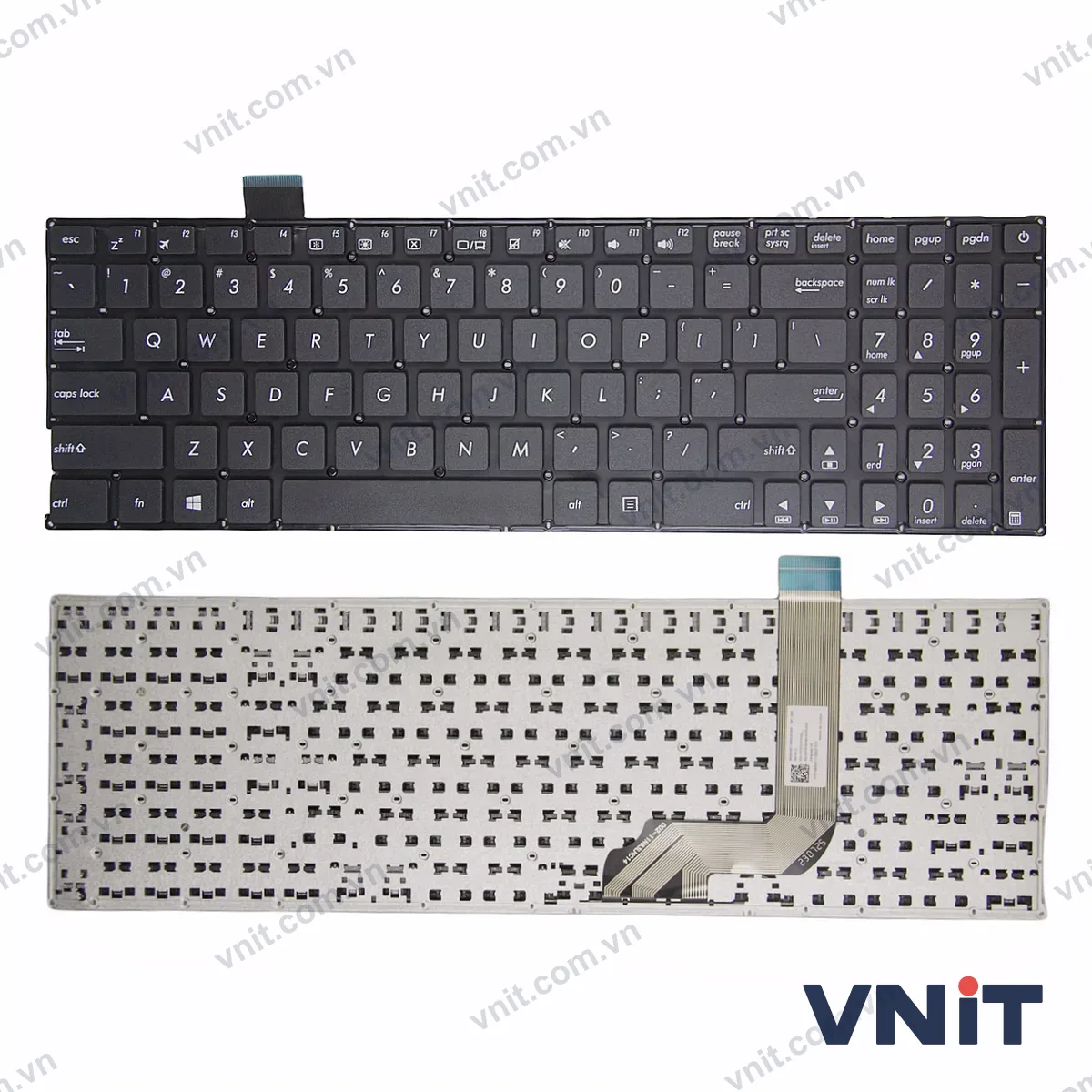 Bàn phím Laptop Asus X542 K542 A542 V587 FL8000 A580U F580U X580 (Màu đen)