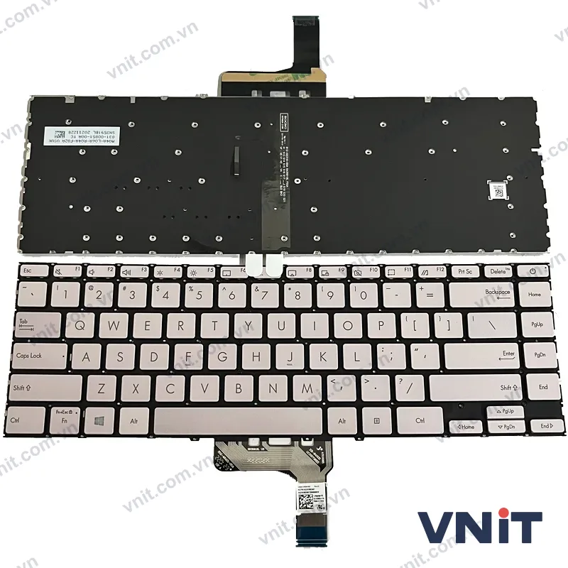 Bàn phím Laptop Asus Zenbook 14 UX425, UX425UA, UX425UAZ, UX425UG (Có đèn nền) (Màu tím)