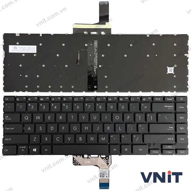 Bàn phím Laptop Asus Zenbook 14 UX425, UX425UA, UX425UAZ, UX425UG (Có đèn nền) (Màu xám)