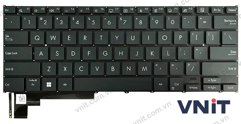 Bàn phím Laptop Asus Zenbook Duo UX8406, UX8406MA, 2024 (Có đèn nền) (Màu xám)
