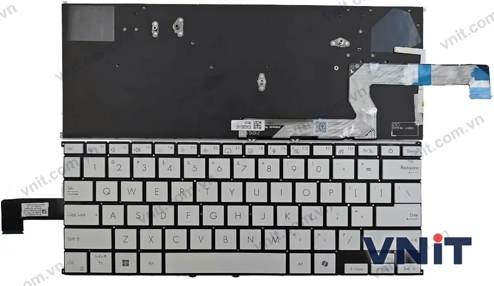 Bàn phím Laptop Asus Zenbook S 16 UM5606, UM5606W, UM5606WA, UX5606, UX5606S, UX5606SA (Có đèn nền) (Màu trắng)