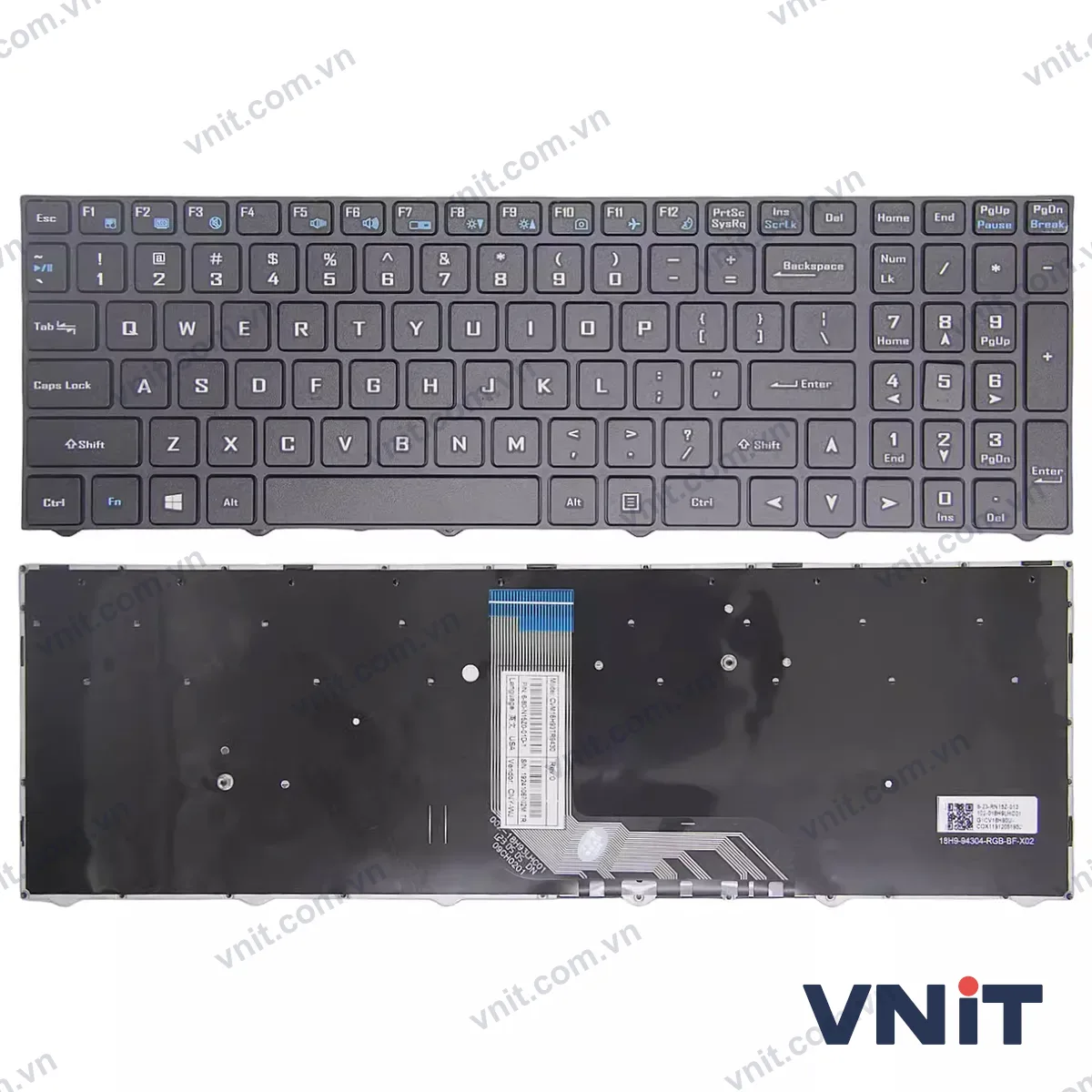 Bàn phím Laptop Clevo NH50AC, NH50AF1, NH50DP, NH55ACQ, NH55DCQ, NH55DPQ, NH55DEQ