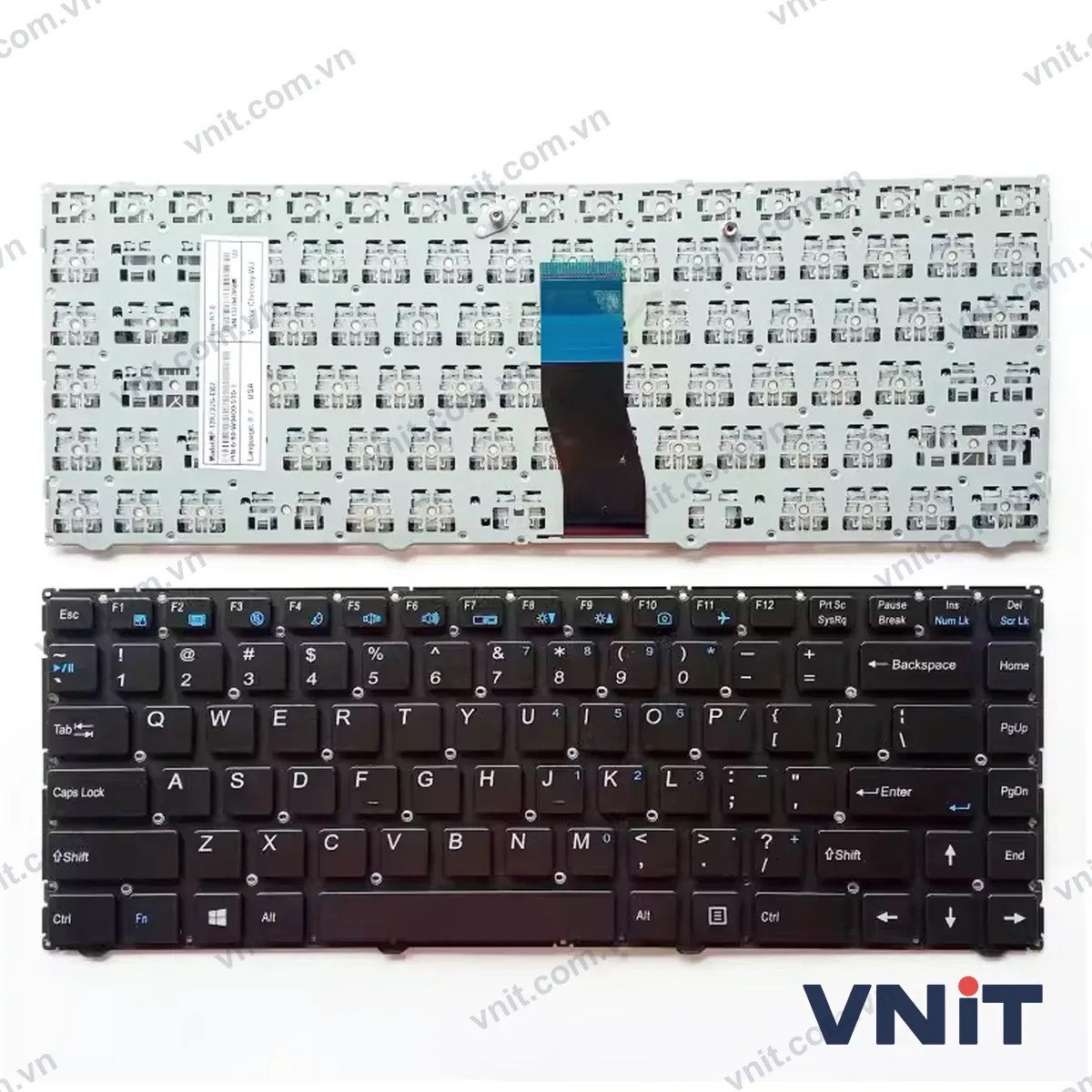 Bàn phím Laptop CLEVO W940SU W940TU W9400 (Màu đen)