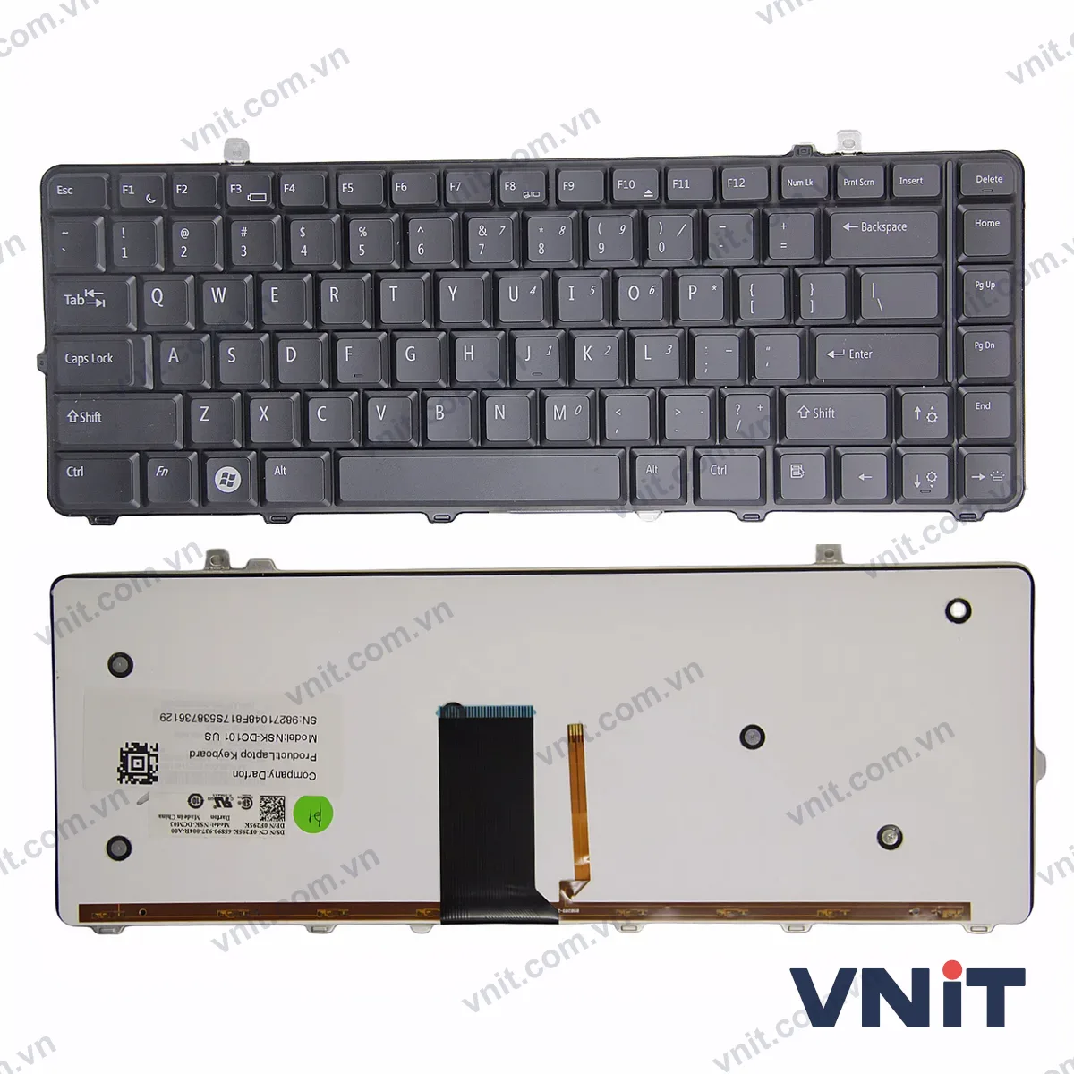 Bàn phím Laptop Dell 1535 1536 1537 1435 1555 PP33L PP39L PP24L (Có đèn nền)