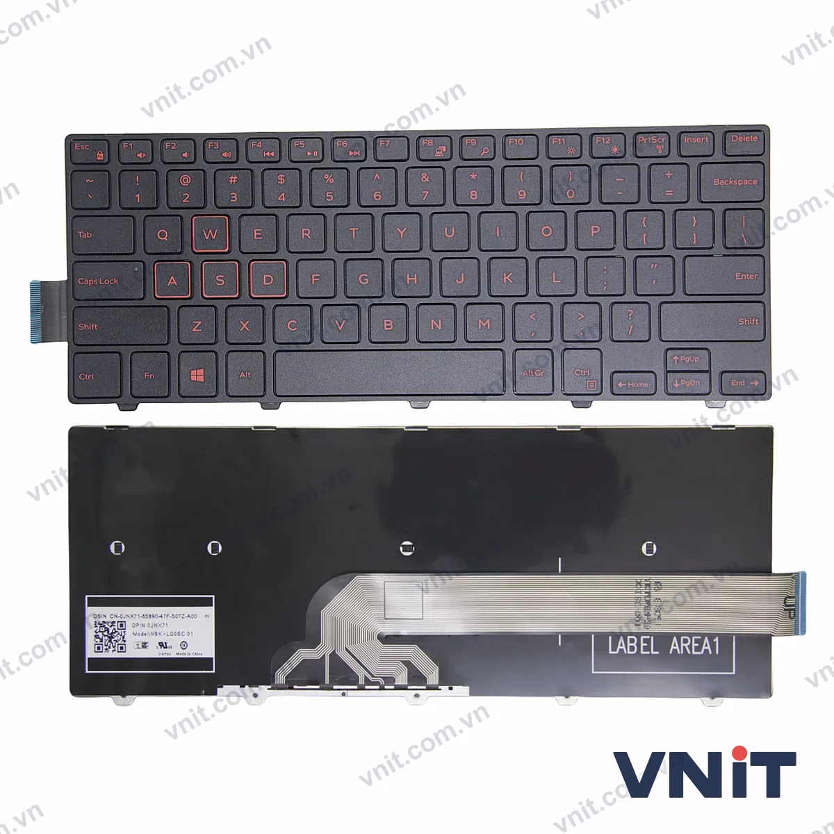 Bàn phím Laptop Dell 5447 3449 5458 5445 5443 5442 5459 3481 5457 OEM (Màu đỏ)
