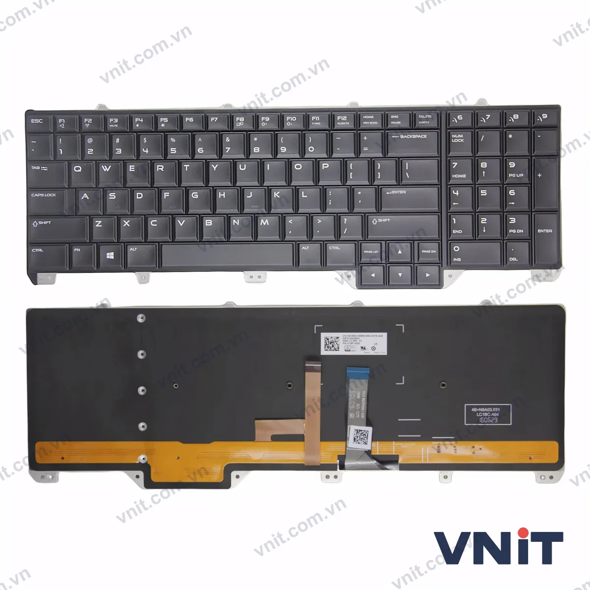 Bàn phím Laptop Dell Alienware 17 R2 R3 P43F Series (Có đèn nền)