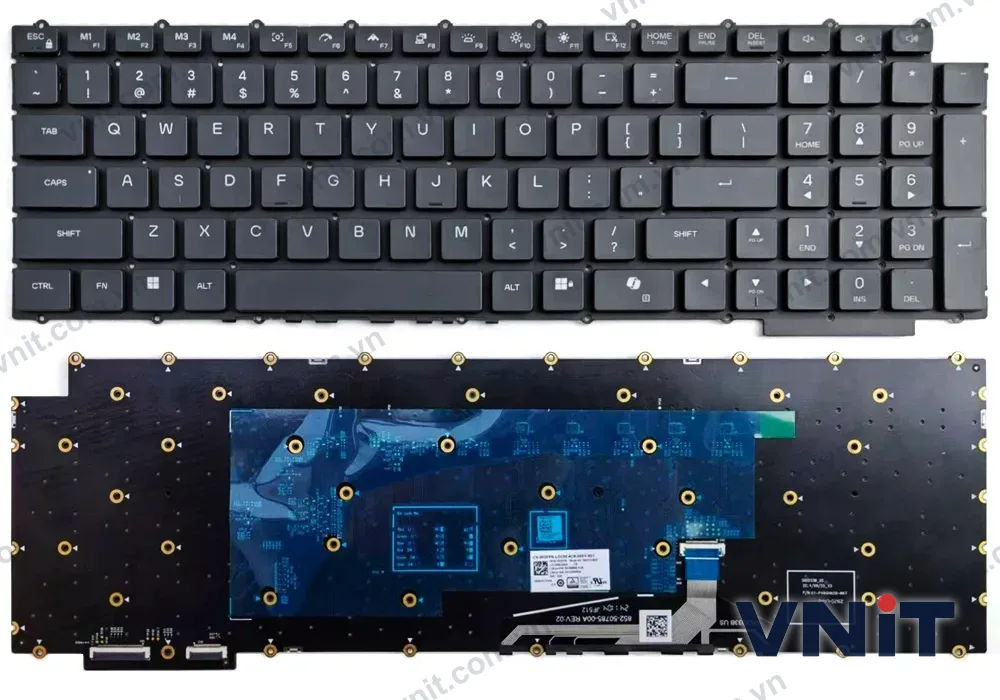 Bàn phím Laptop Dell Alienware 18 Area-51, AA18250, P52E, RGB Mechanical (Có đèn nền)