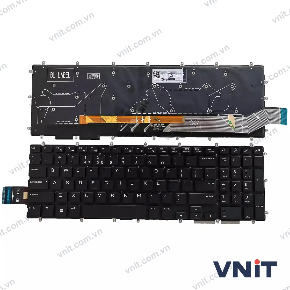 Bàn phím Laptop Dell Alienware M15 R1 M17 R1 2019 P79F P79F001 7 color (Có đèn nền)