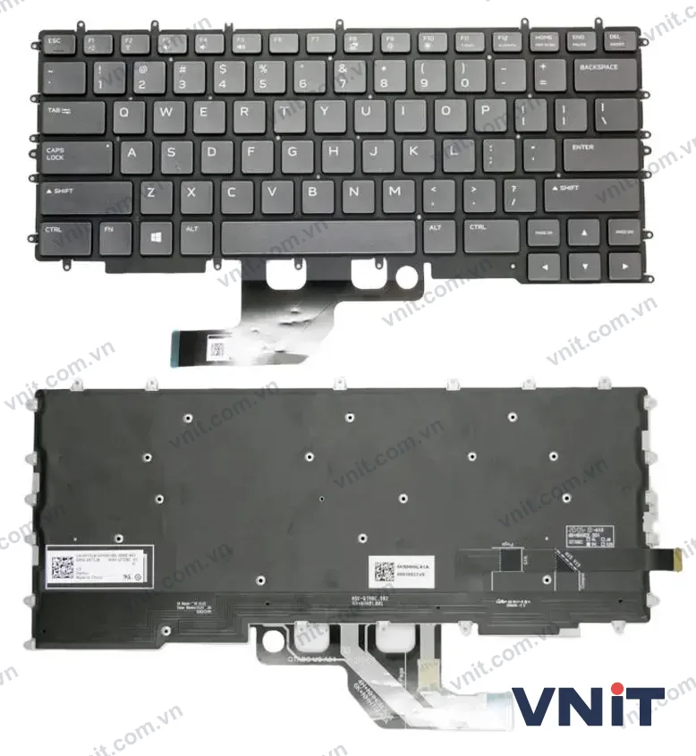 Bàn phím Laptop Dell Alienware M15 R4 (Có đèn nền) (Màu đen)