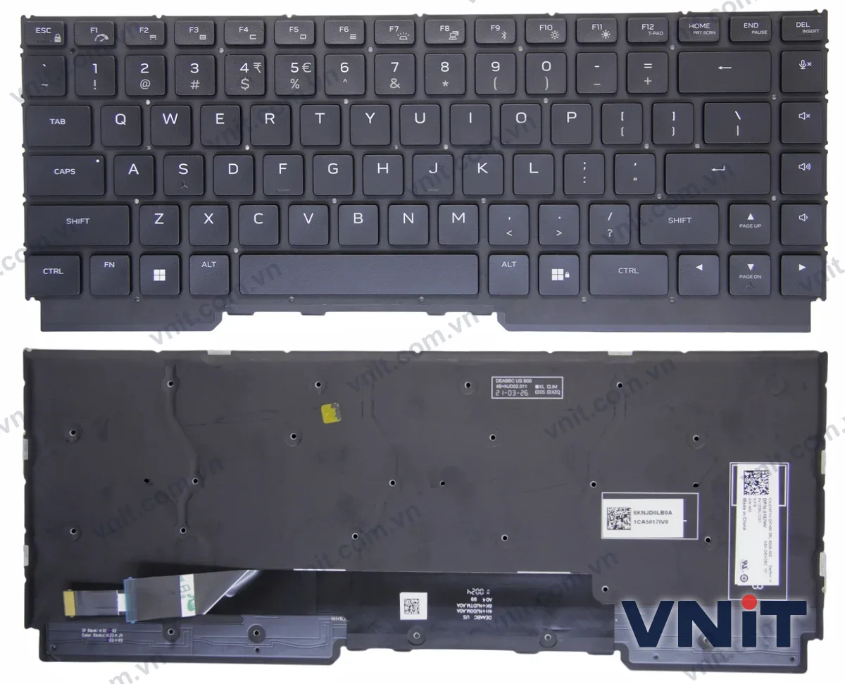 Bàn phím Laptop Dell Alienware M15 R5, M15 R6, M15 R7 (Có đèn nền)