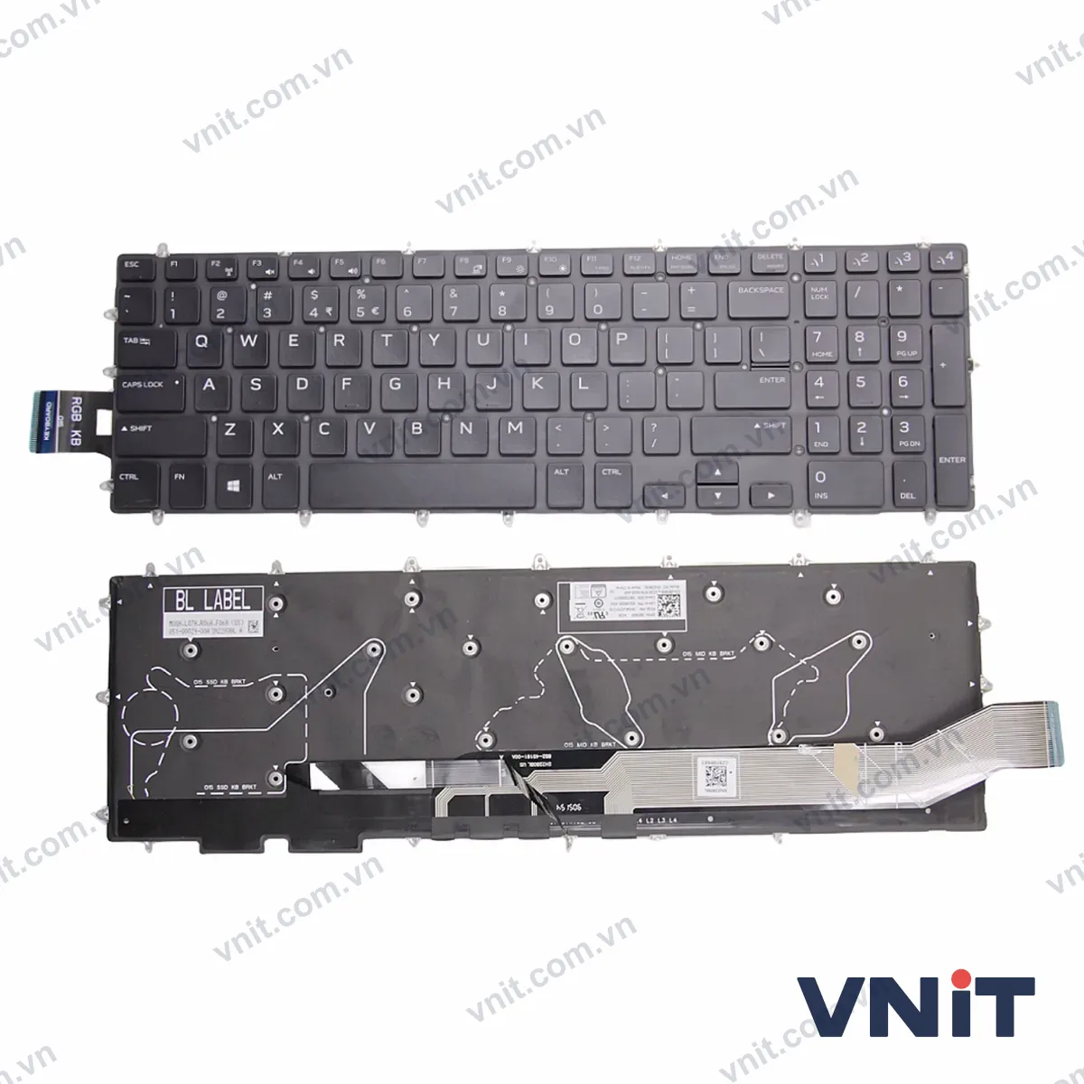 Bàn phím Laptop Dell Alienware M17 ALW15M M15 P79F P79F001 (Có đèn nền)