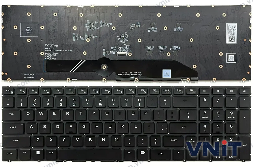 Bàn phím Laptop Dell Alienware M18 R1, M18 R2, Gaming P51E RGB (Có đèn nền)