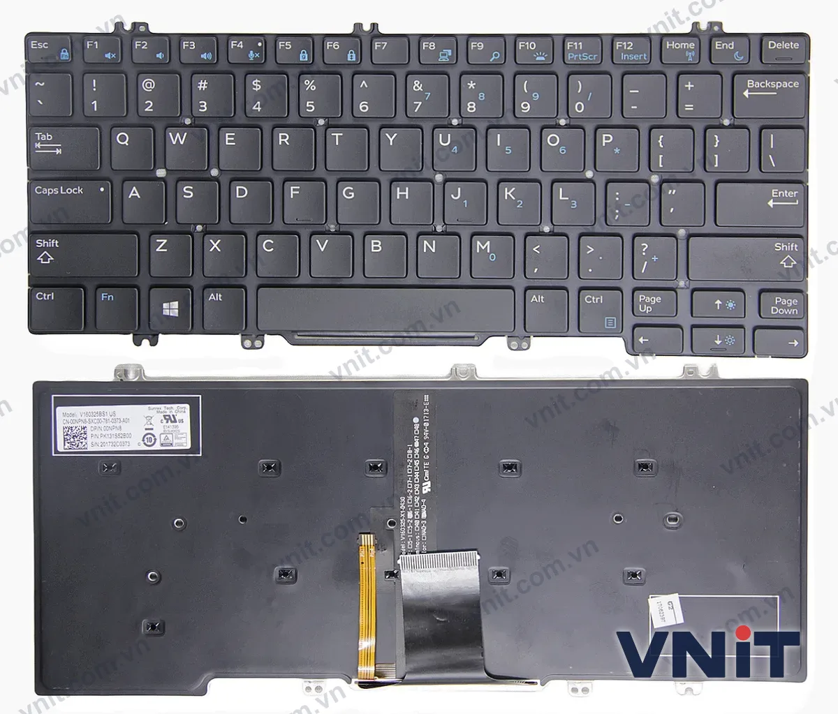 Bàn phím Laptop Dell E5280, E5288, E7220, E7280, E7290, E7380 (Có đèn nền)