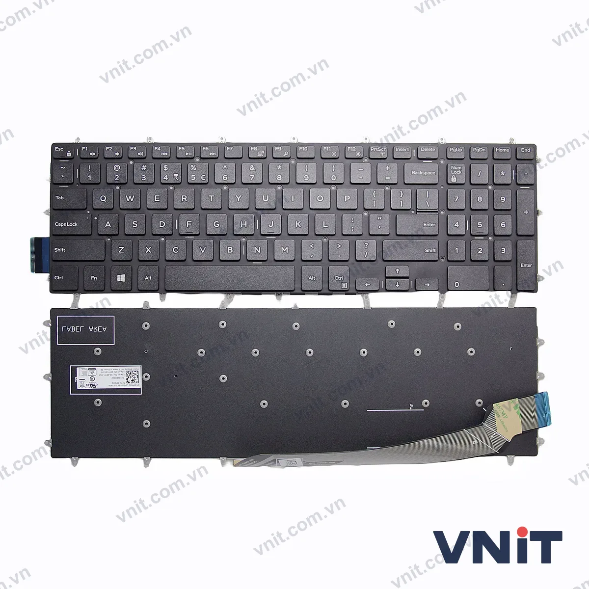 Bàn phím Laptop Dell G5 5590 5575 5500 G7 7790 7580 G3 3590 P72F P71F (Màu đen)