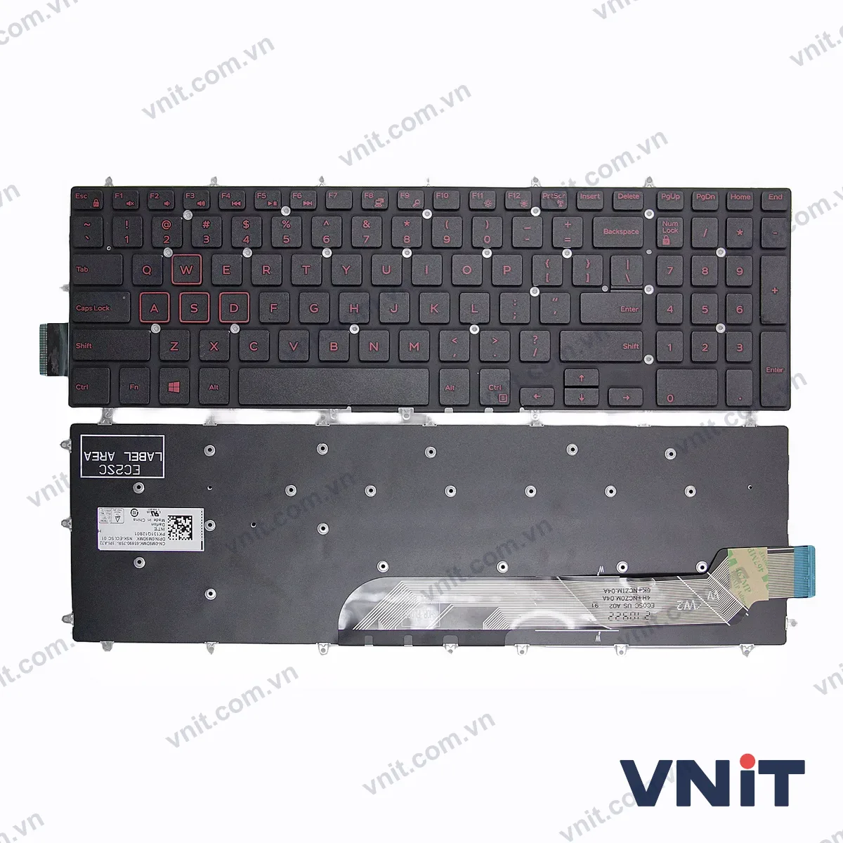Bàn phím Laptop Dell G5 5590 5575 5500 G7 7790 7580 G3 3590 P72F P71F (Màu đỏ)