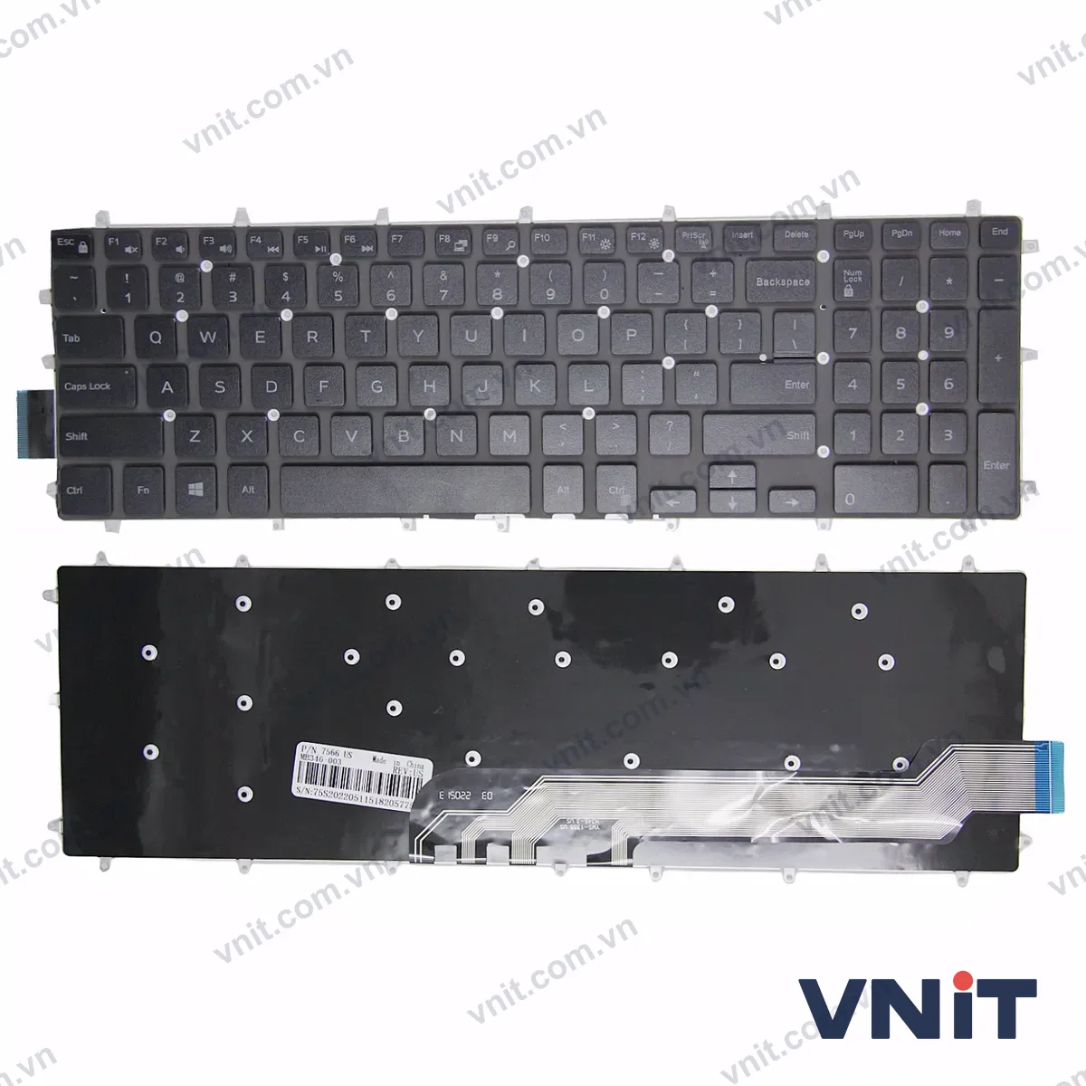 Bàn phím Laptop Dell G5 5590 5575 5500 G7 7790 7580 G3 3590 P72F P71F OEM (Màu đen)