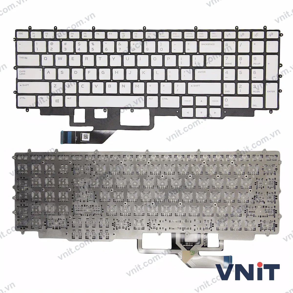 Bàn phím Laptop Dell G7 7700 029CVF V192925BS1 P46E001 (Không đèn nền) (Màu trắng)