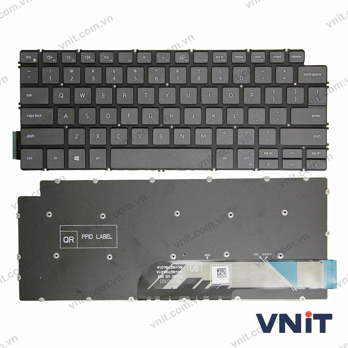 Bàn phím Laptop Dell Inspiron 13 5390 5391 7391 14 5493 5498 7490 7491 (Màu đen)
