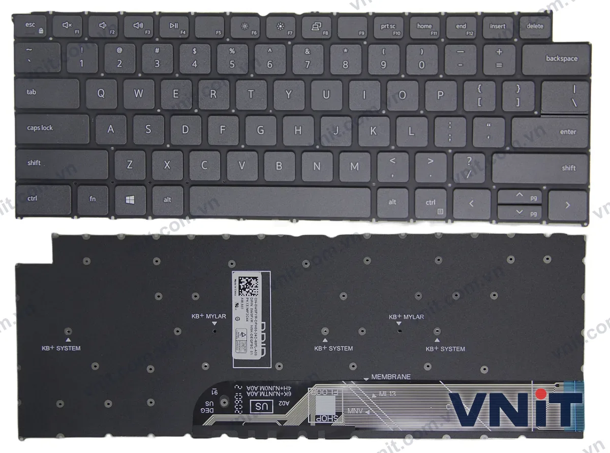 Bàn phím Laptop Dell Inspiron 14 5440, Inspiron 14 5441, Inspiron 14 5445, Inspiron 14 7440, Inspiron 14 7441, Inspiron 14 7445, Inspiron 14 7460 (Màu đen)