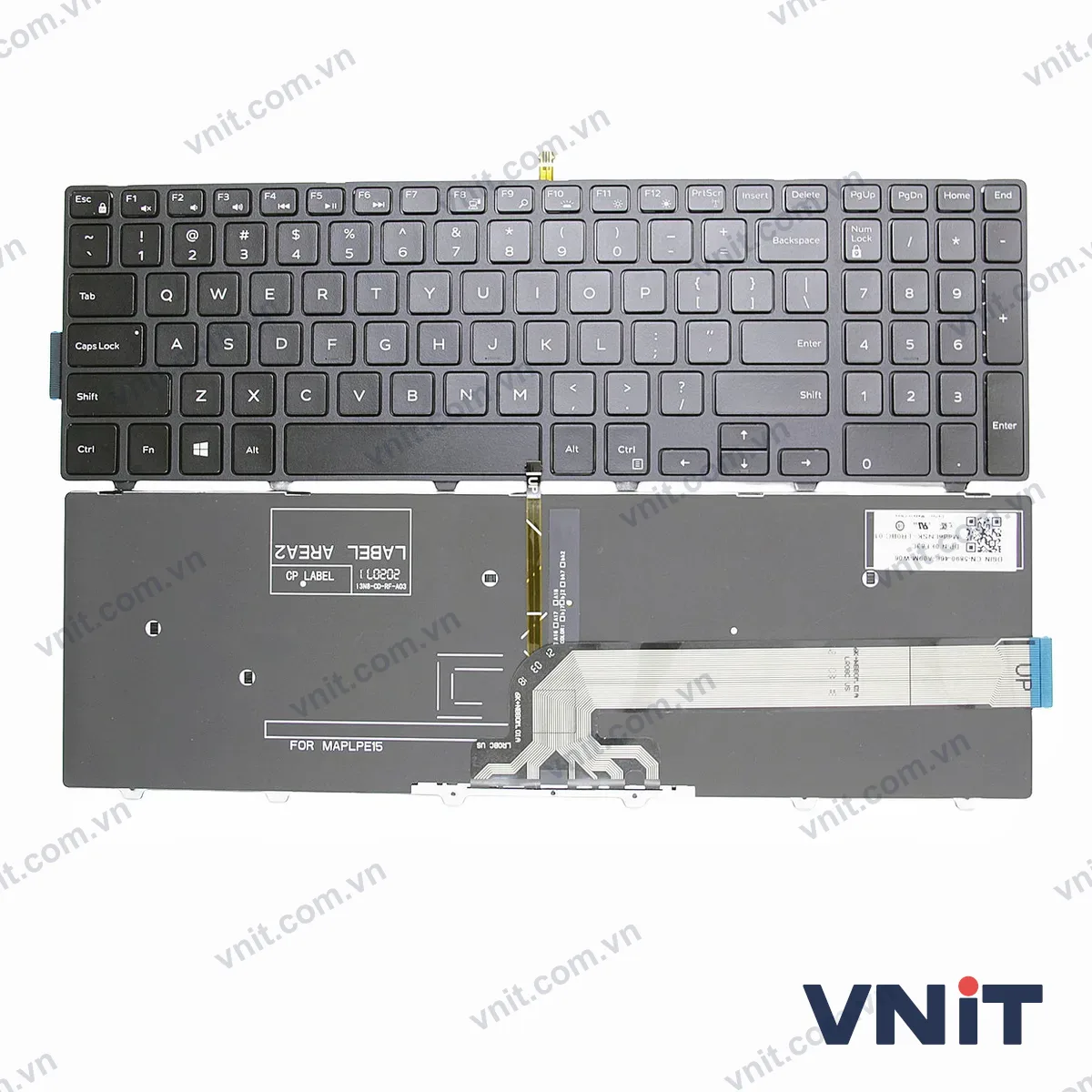 Bàn phím Laptop Dell Inspiron 15 3549 3542 3543 3558 5559 5577 5545 5548 3559 (Có đèn nền) (Màu đen)