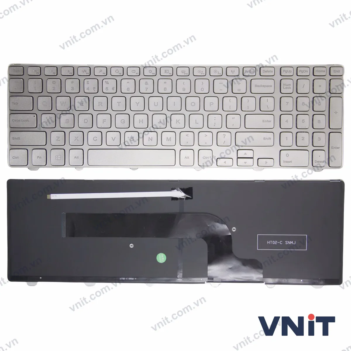 Bàn phím Laptop Dell INSPIRON 15 7537 P36F 17 7000 7746 7737 P24 OEM (Có đèn nền) (Màu bạc)