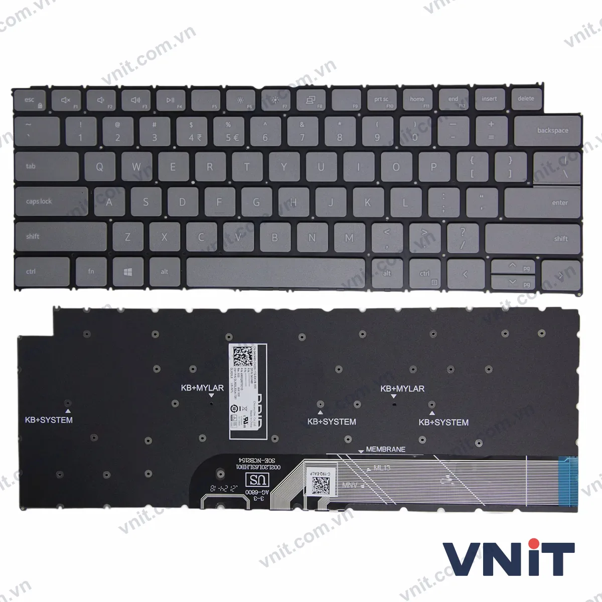 Bàn phím Laptop Dell Inspiron 16 5620 5625 5630 5635 (Màu xám)