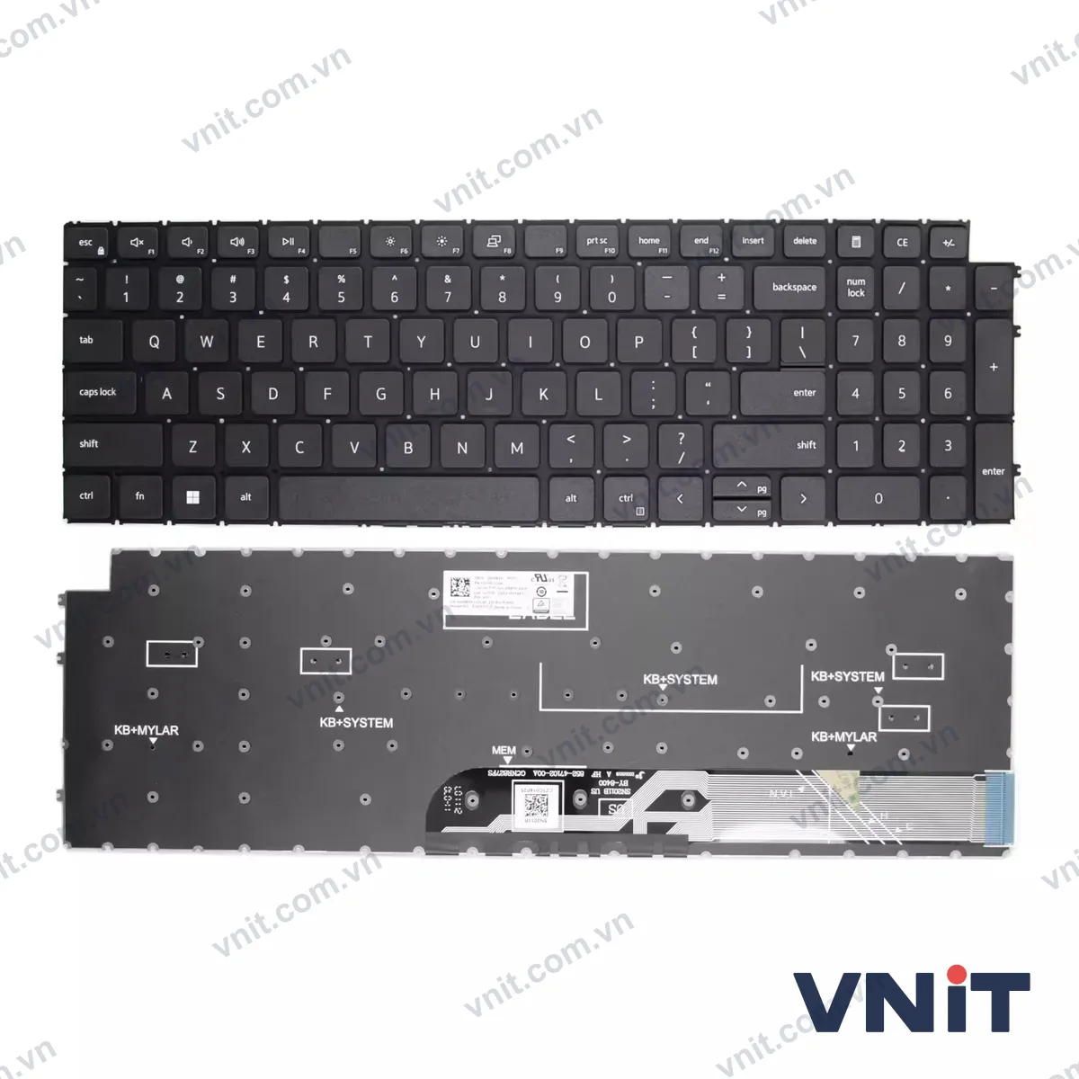 Bàn phím Laptop Dell Inspiron 3511 3515 15 5510 5515 5518 7510 3510 (Màu đen)