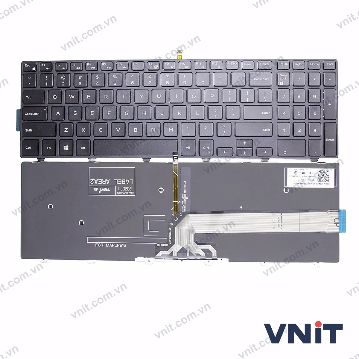 Bàn phím Laptop Dell INSPRON 15 15-3000 15-5000 5542 5543 5545 5547 5548 5551 5558 7557 3568 (Có đèn nền) (Màu đen)