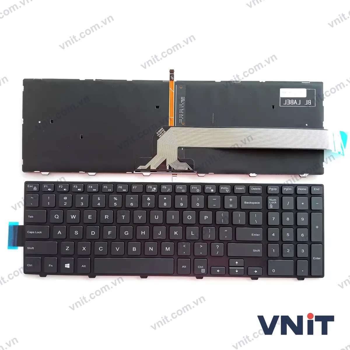 Bàn phím Laptop Dell INSPRON 15 15-3000 15-5000 5542 5543 5545 5547 5548 5551 5558 7557 3568 OEM (Có đèn nền)