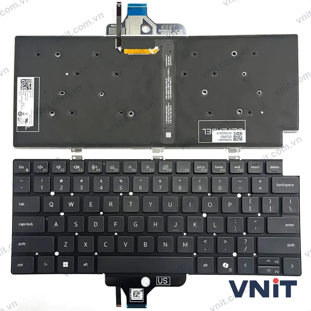 Bàn phím Laptop Dell Latitude 3340, 3340 2-in-1 2023, P167G, P168G, AI (Có đèn nền)