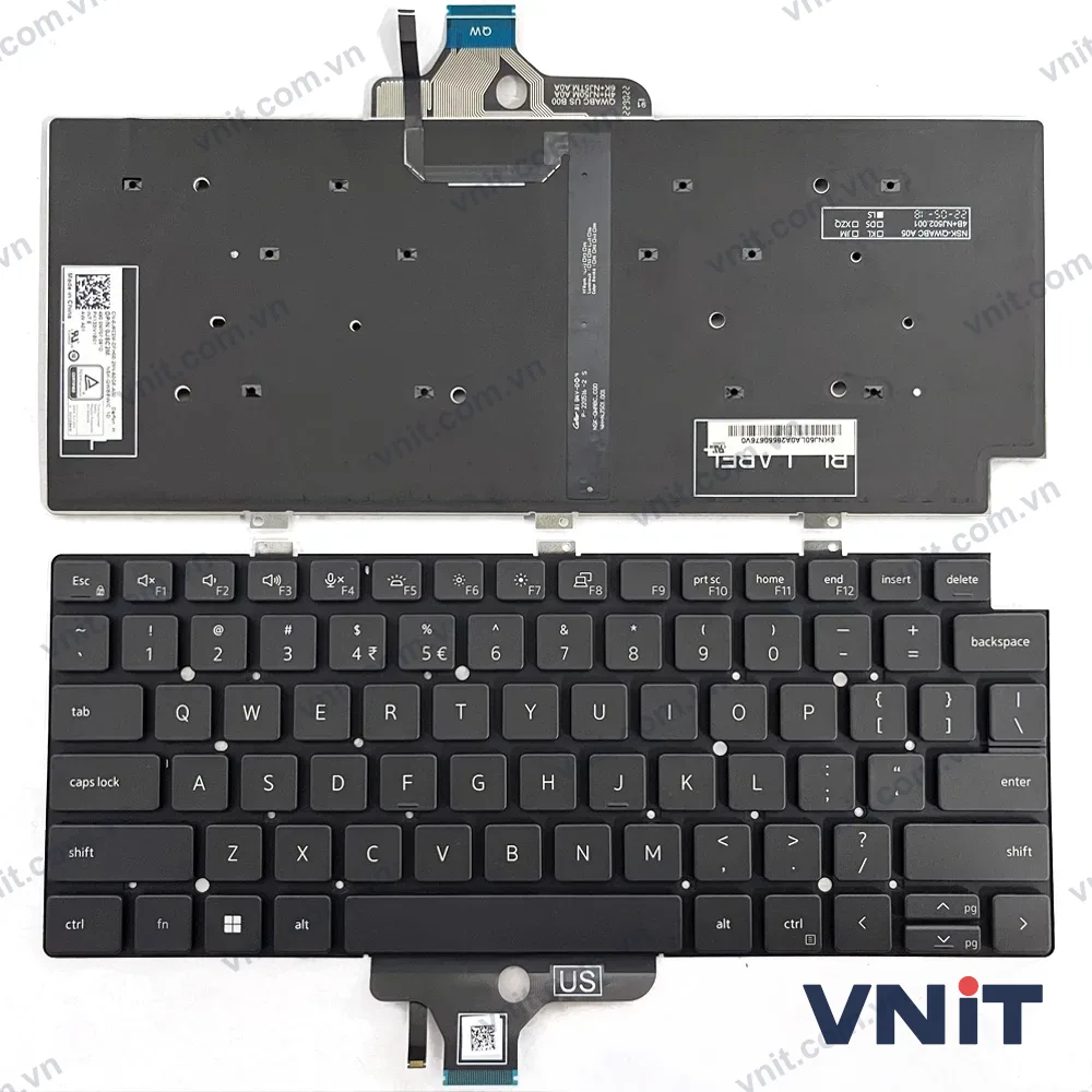 Bàn phím Laptop Dell Latitude 3340, 3340 2-in-1 2023, P167G, P168G (Có đèn nền)