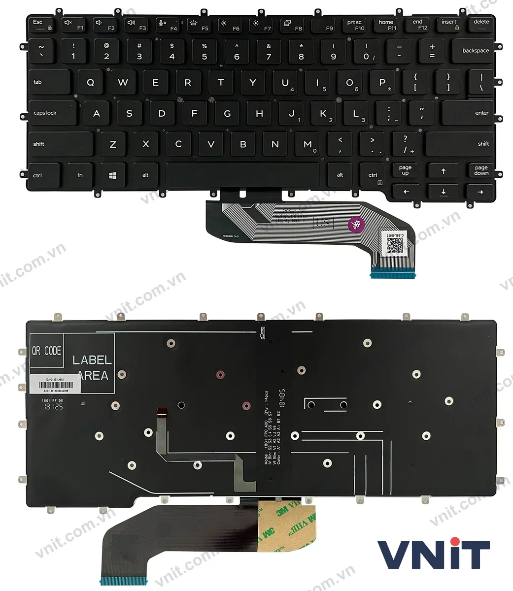 Bàn phím Laptop Dell Latitude 7400 9410 2-in-1 DLM18G1 (Có đèn nền)