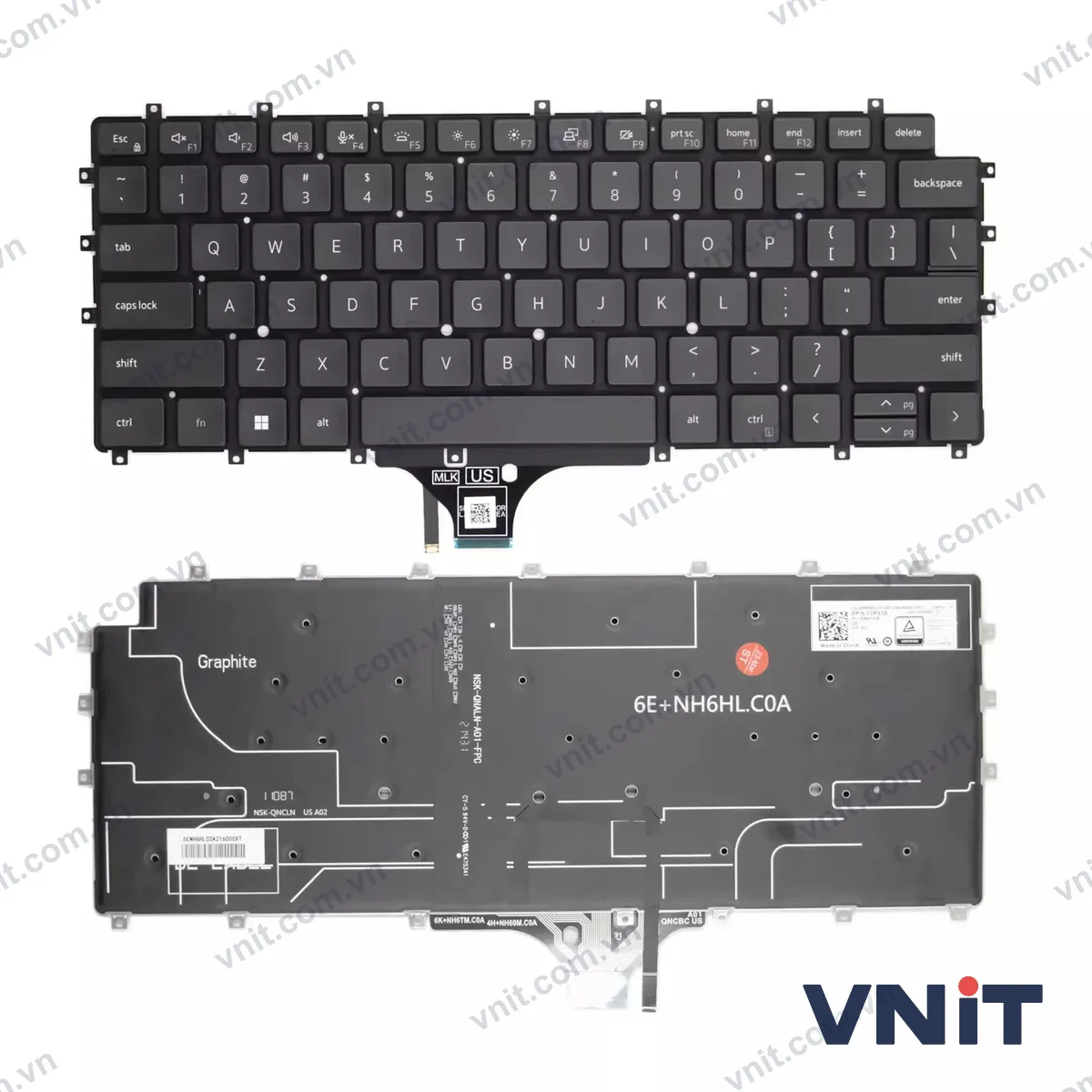 Bàn phím Laptop Dell Latitude 9510 9520 (Có đèn nền)