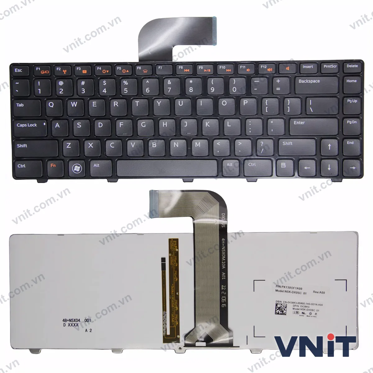 Bàn phím Laptop Dell P33G P22G P22F 3420 V1450 2420 2520 3450 V1440 (Có đèn nền)