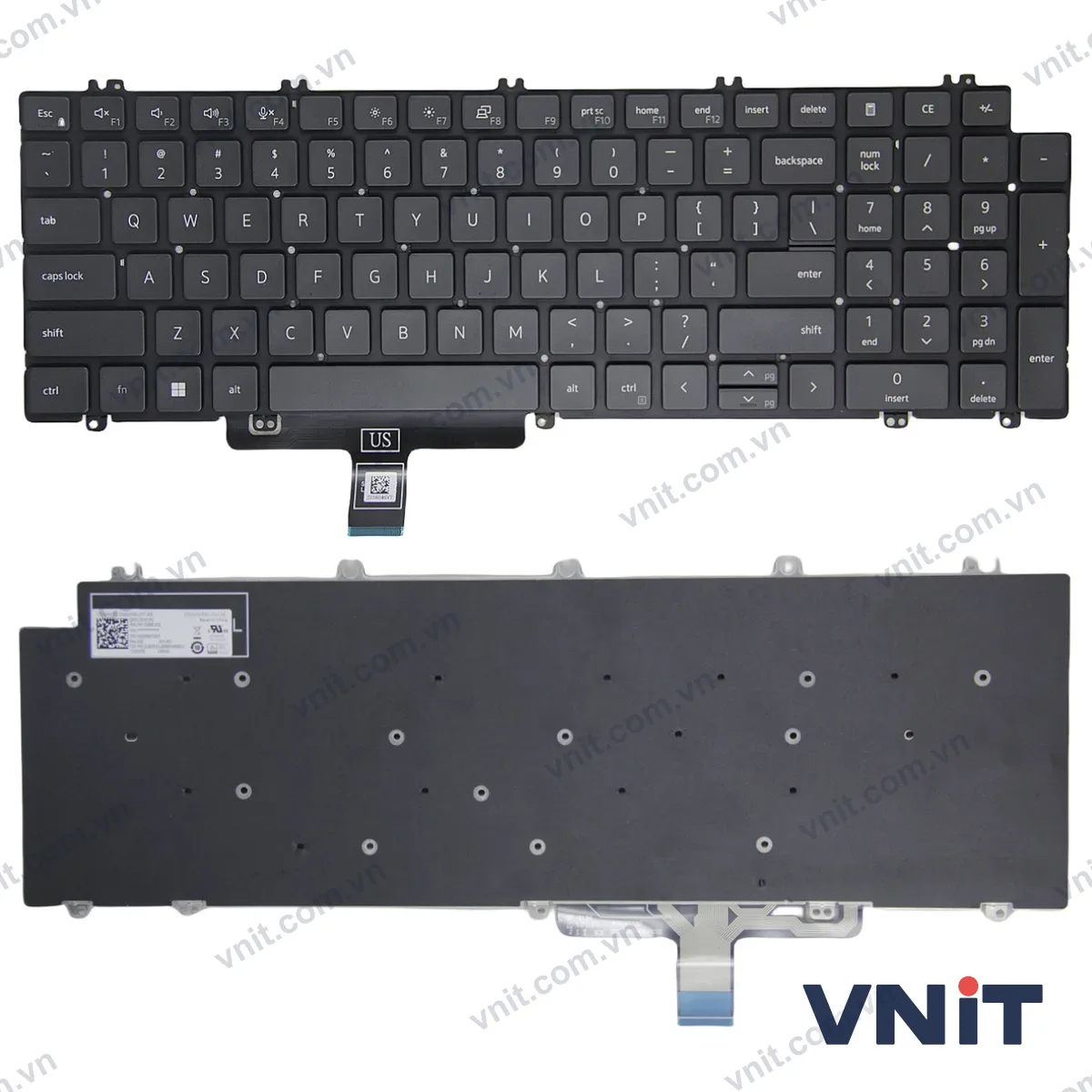 Bàn phím Laptop Dell Precision 3581, 7670, 7770, 7680, 7780, 3570, 3571, 3580