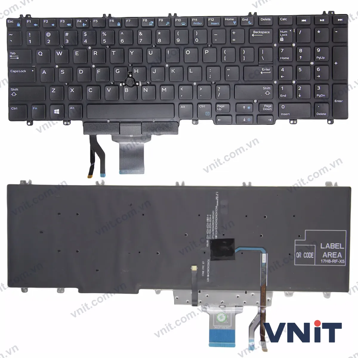 Bàn phím Laptop Dell Precision 7530 7730 E7530 7740 7540 5540 P74F OEM (Có đèn nền)