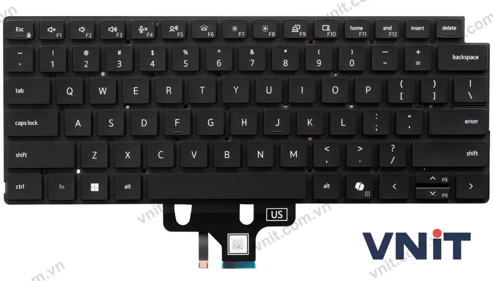 Bàn phím Laptop Dell Pro 5 14 P514260 P514265 (Có đèn nền) (Màu đen)
