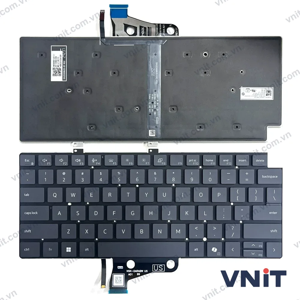 Bàn phím Laptop Dell Pro Max 14 MC14250, MC14255, P196G (Có đèn nền)