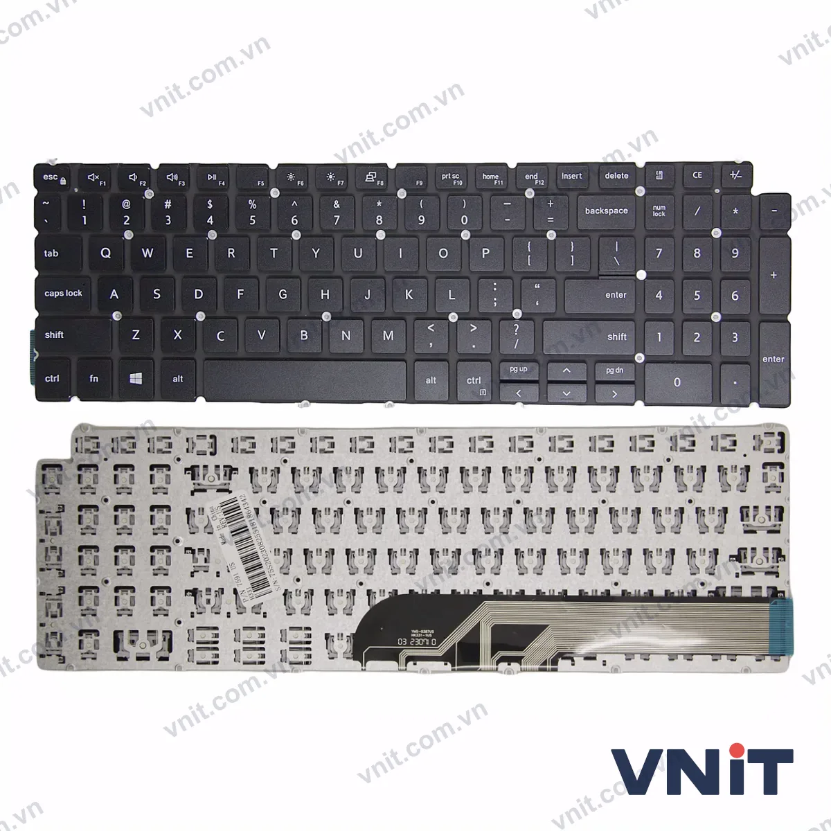 Bàn phím Laptop Dell Vostro 15 3500 3501 Latitude 3510 P83F P86F OEM (Màu đen)