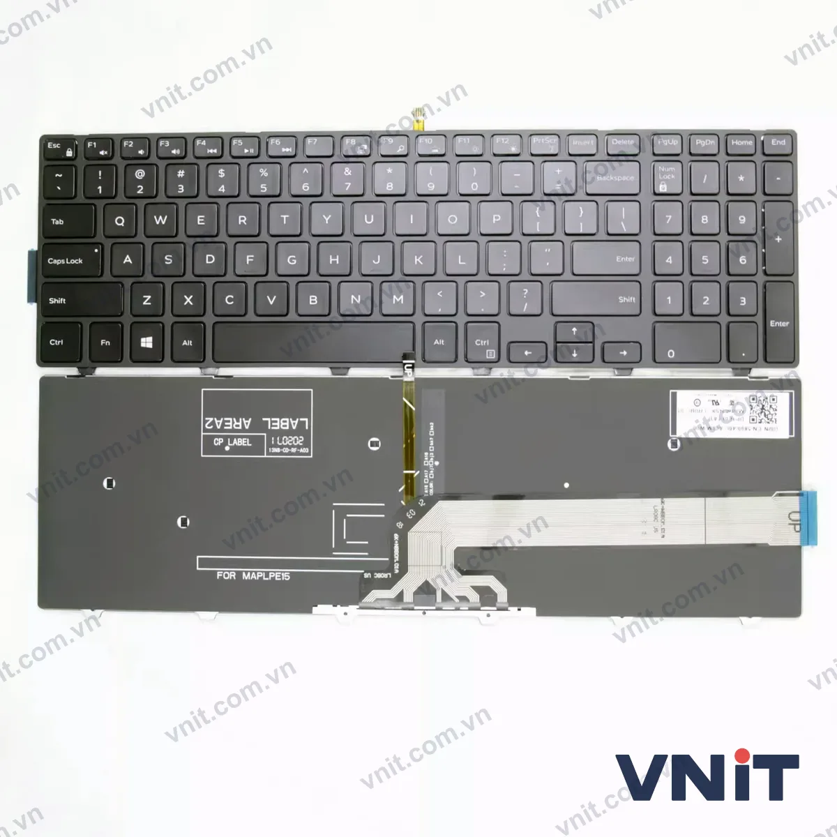 Bàn phím Laptop Dell Vostro 15 3546 3549 3558 3559 3561 3562 3565 3568 3572 3578 OEM (Có đèn nền) (Màu đen)