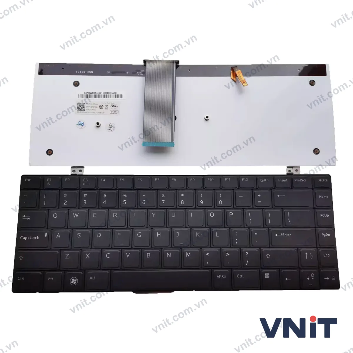 Bàn phím Laptop Dell XPS 1340 1640 1645 1647 0P419D DE78-IT (Có đèn nền) (Màu đen)