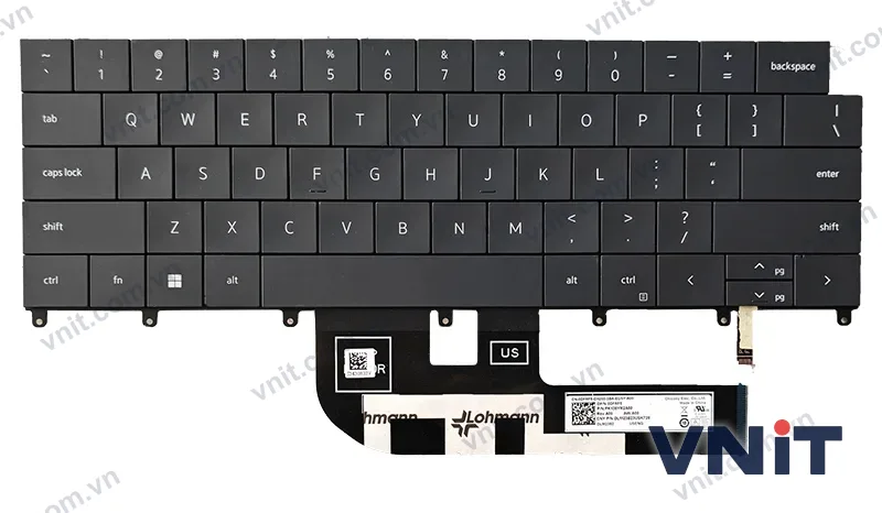 Bàn phím Laptop Dell XPS 14 9440 16 9640 2024 0DFRF5 (Có đèn nền) (Màu đen)
