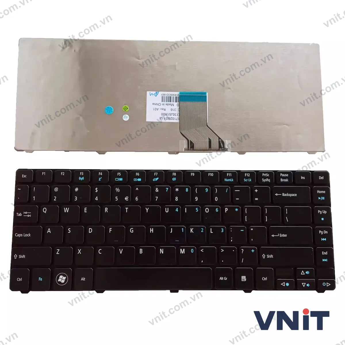 Bàn phím Laptop Gateway NELA0 NELA5 (Màu đen)