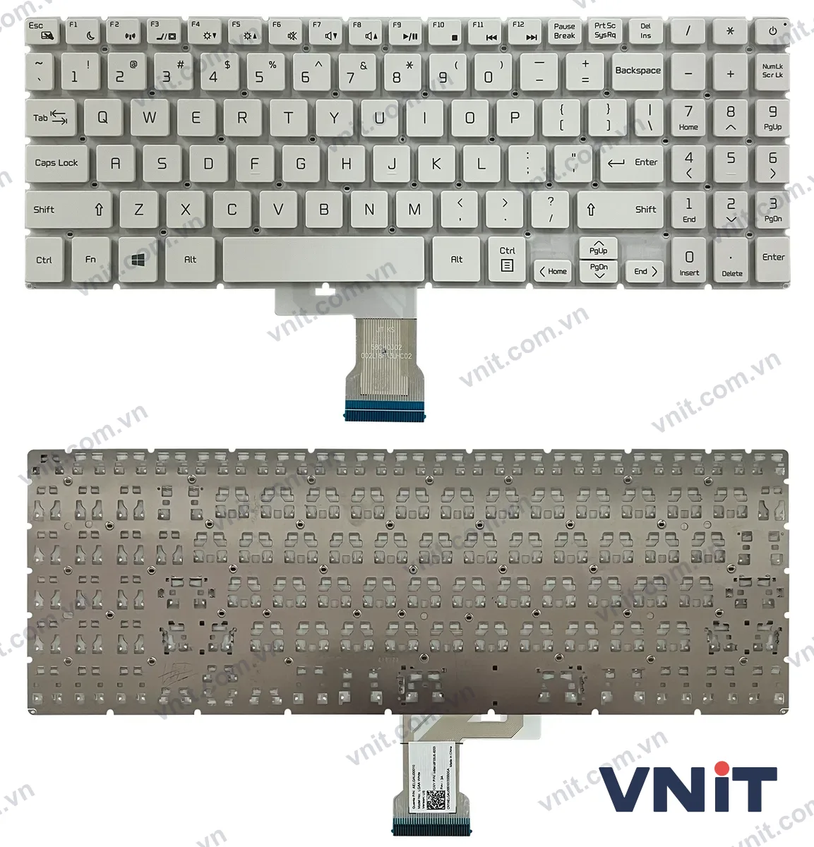 Bàn phím Laptop Gigabyte AORUS 15 G, 15-XA, 15-WA, 15-SA, 15-W9, 15-X9 (Màu trắng)