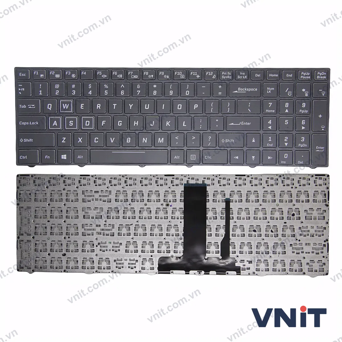 Bàn phím Laptop Hasee T6TI T6-X7 Z7M Z7 KP5DC Z6M Z7M Z7 KP7 PRO KP5S1 KP7GS Z5 KP7D1 CN85S04 CN85S08 K690E K680E-G6H5 no RGB 1 screw (Có đèn nền)