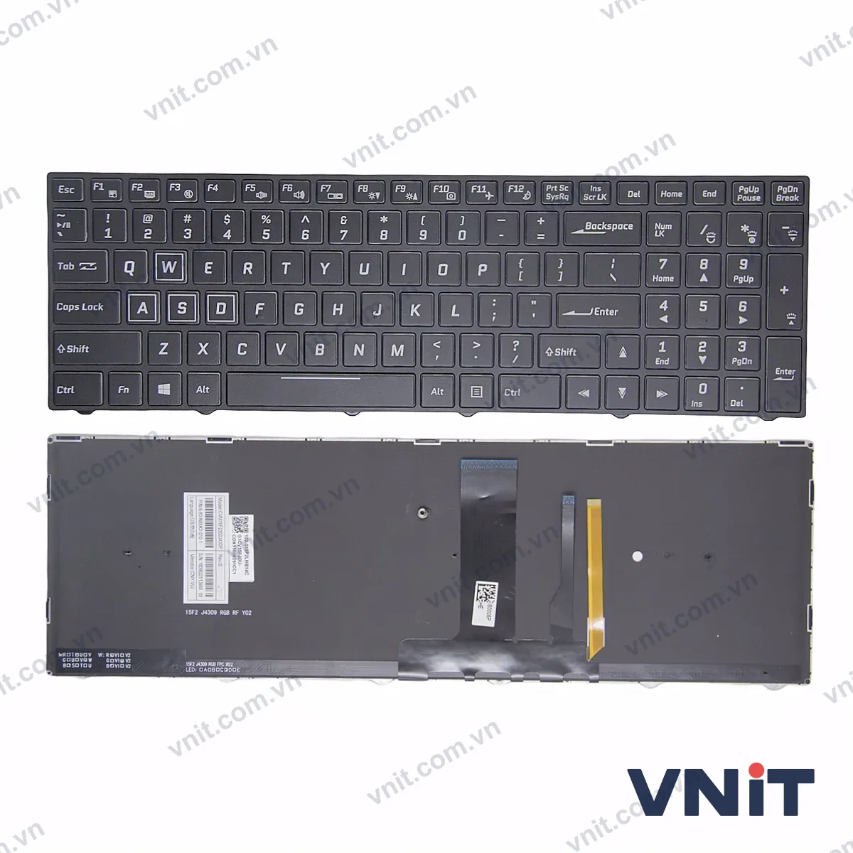 Bàn phím Laptop Hasee T6TI T6-X7 Z7M Z7 KP5DC Z6M Z7M Z7 KP7 PRO KP5S1 KP7GS Z5 KP7D1 CN85S04 CN85S08 K690E K680E-G6H5 RGB 1 screw (Có đèn nền)